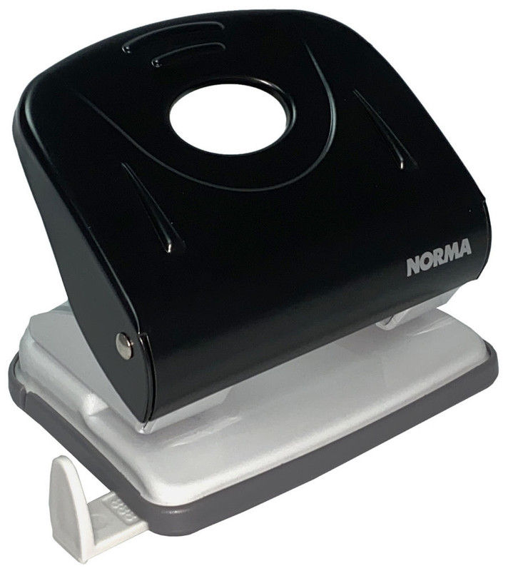 Діркопробивач NORMA (4346N), 30 аркушів, металевий, з лінійкою